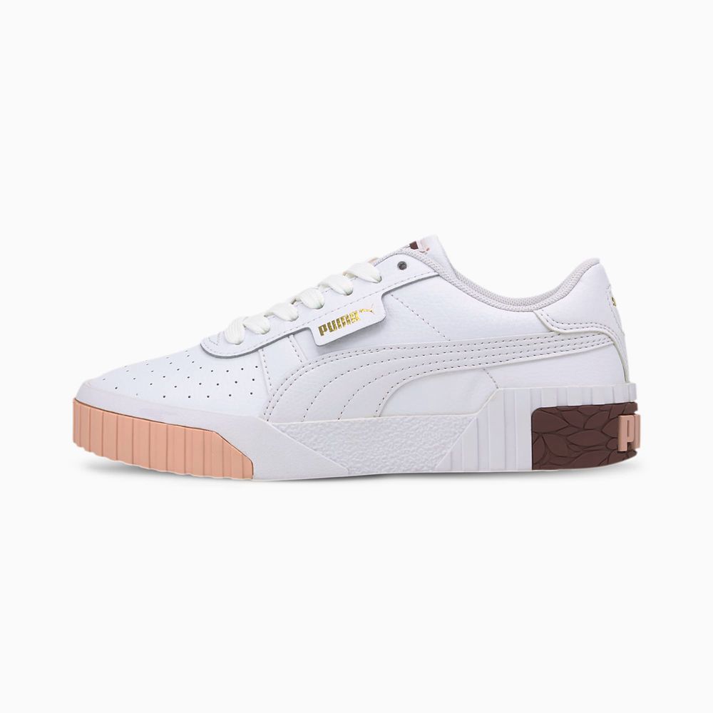 Puma Cali Lány Sportcipő - Fehér/Bordó ( Hungary - RYKCL1209 )